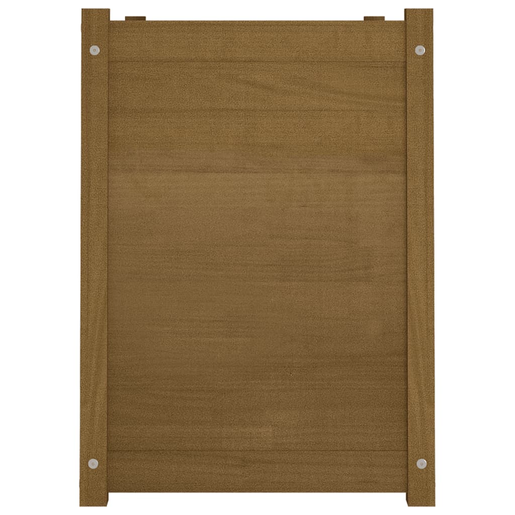 Pflanzkübel Honigbraun 100x50x70 cm Massivholz Kiefer