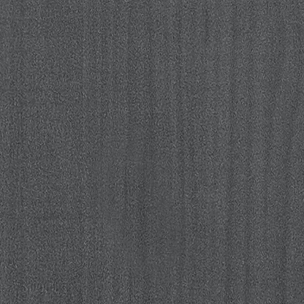 Pflanzkübel Grau 150x50x70 cm Massivholz Kiefer