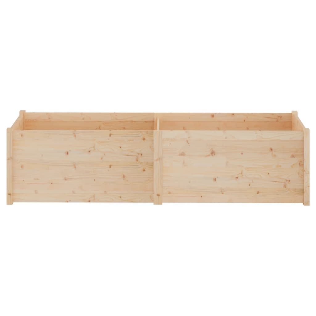Pflanzkübel 200x50x50 cm Massivholz Kiefer