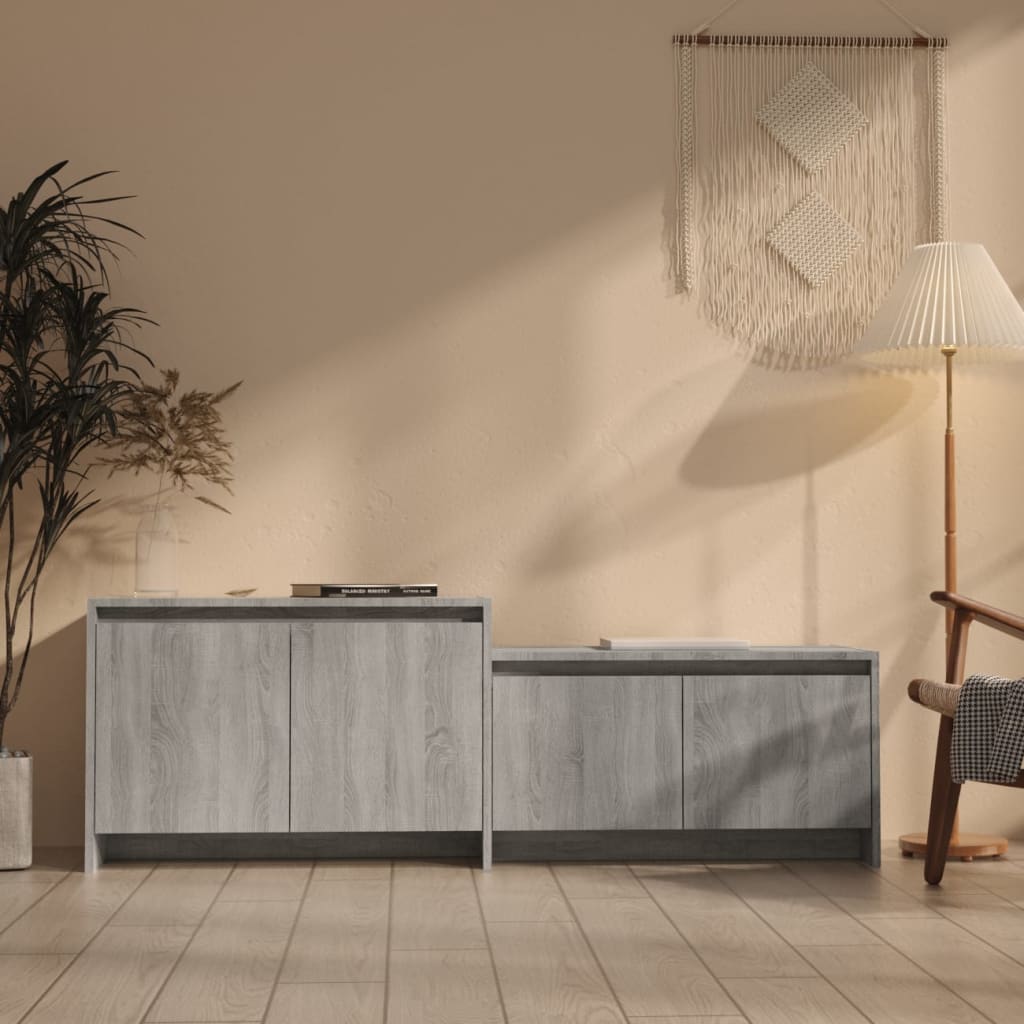 TV-Schrank Weiß 146,5x35x50 cm Holzwerkstoff