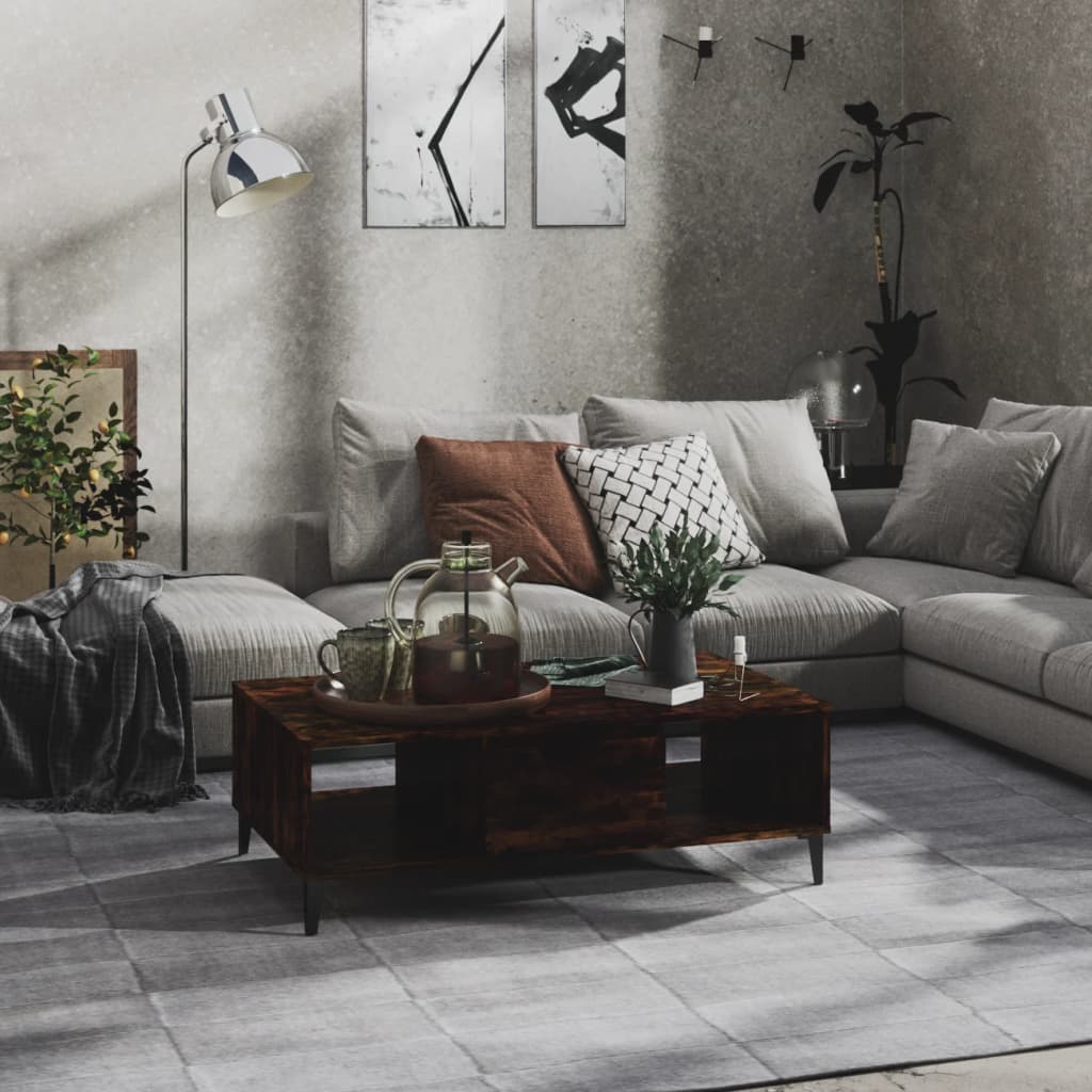 Couchtisch Schwarz 103,5x60x35 cm Holzwerkstoff