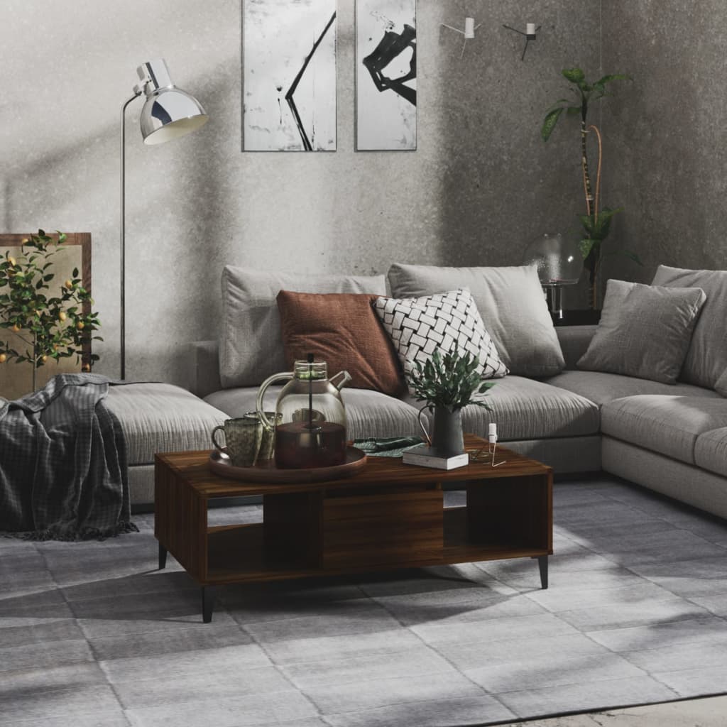 Couchtisch Schwarz 103,5x60x35 cm Holzwerkstoff