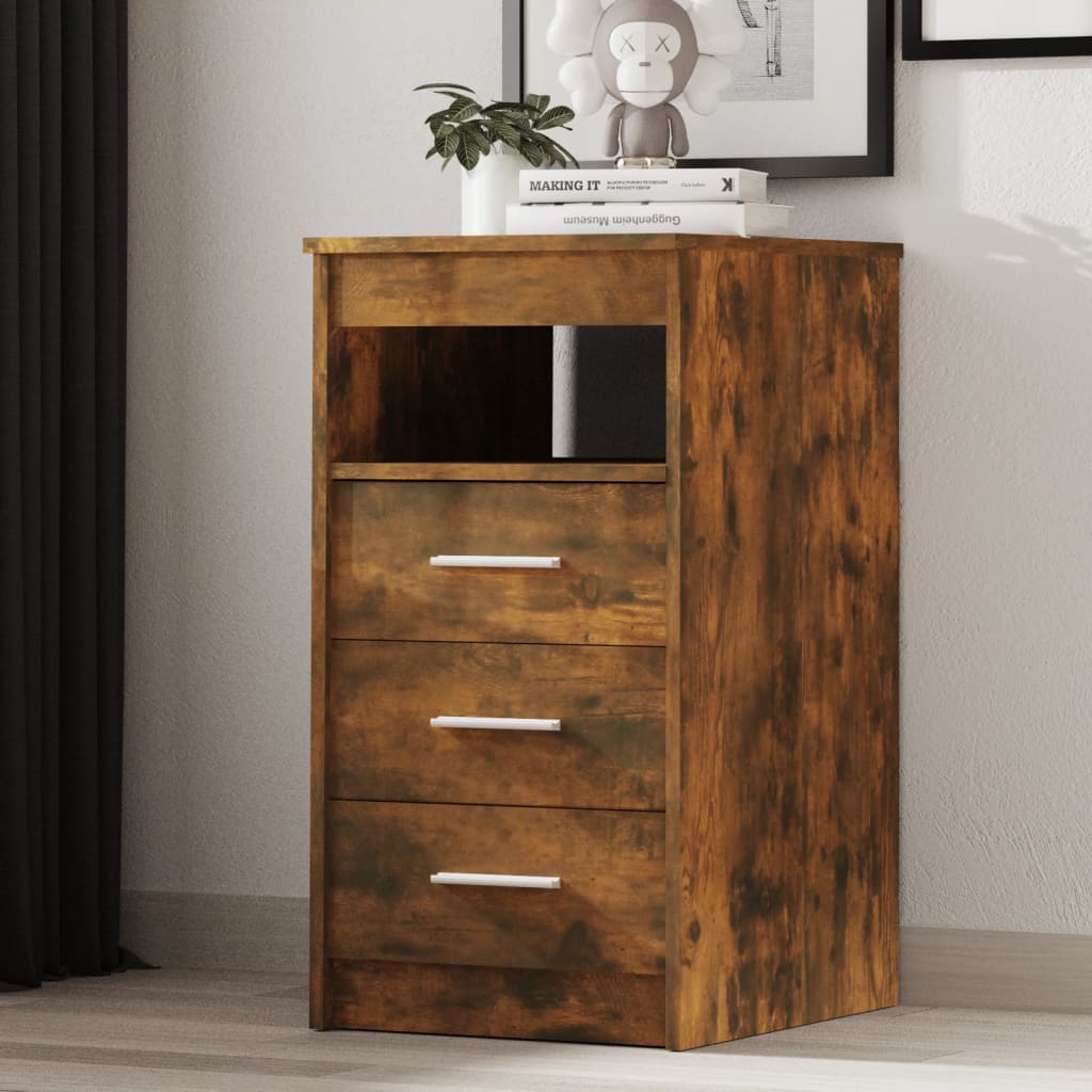 Sideboard mit Schubladen Weiß 40x50x76 cm Holzwerkstoff