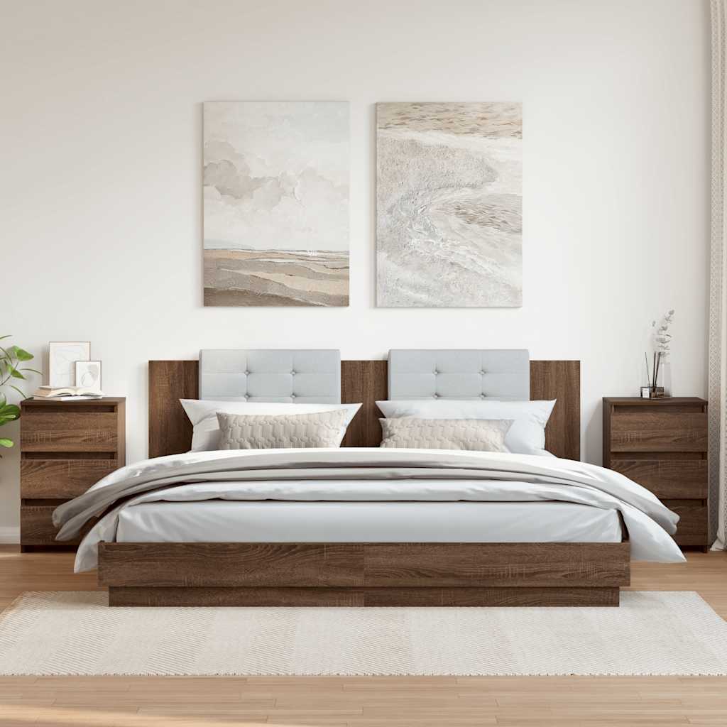 Nachttisch Weiß 40x35x62,5 cm Holzwerkstoff