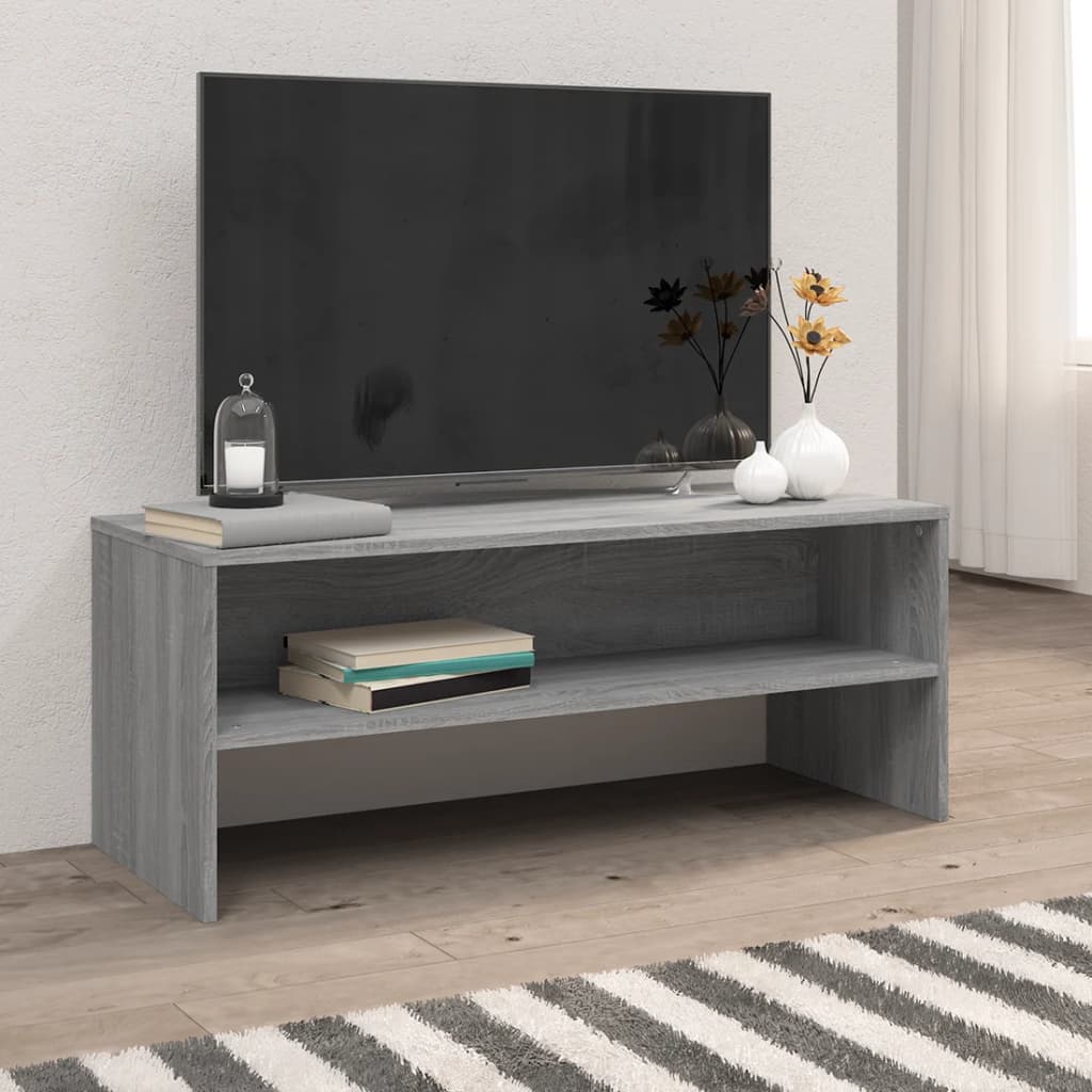 vidaXL TV-Schrank Weiß 100x40x40 cm Holzwerkstoff