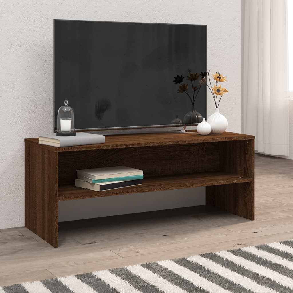 vidaXL TV-Schrank Weiß 100x40x40 cm Holzwerkstoff