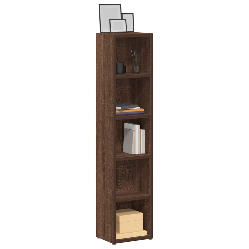 CD-Regale 2 Stk. Weiß 21x16x93,5 cm Holzwerkstoff