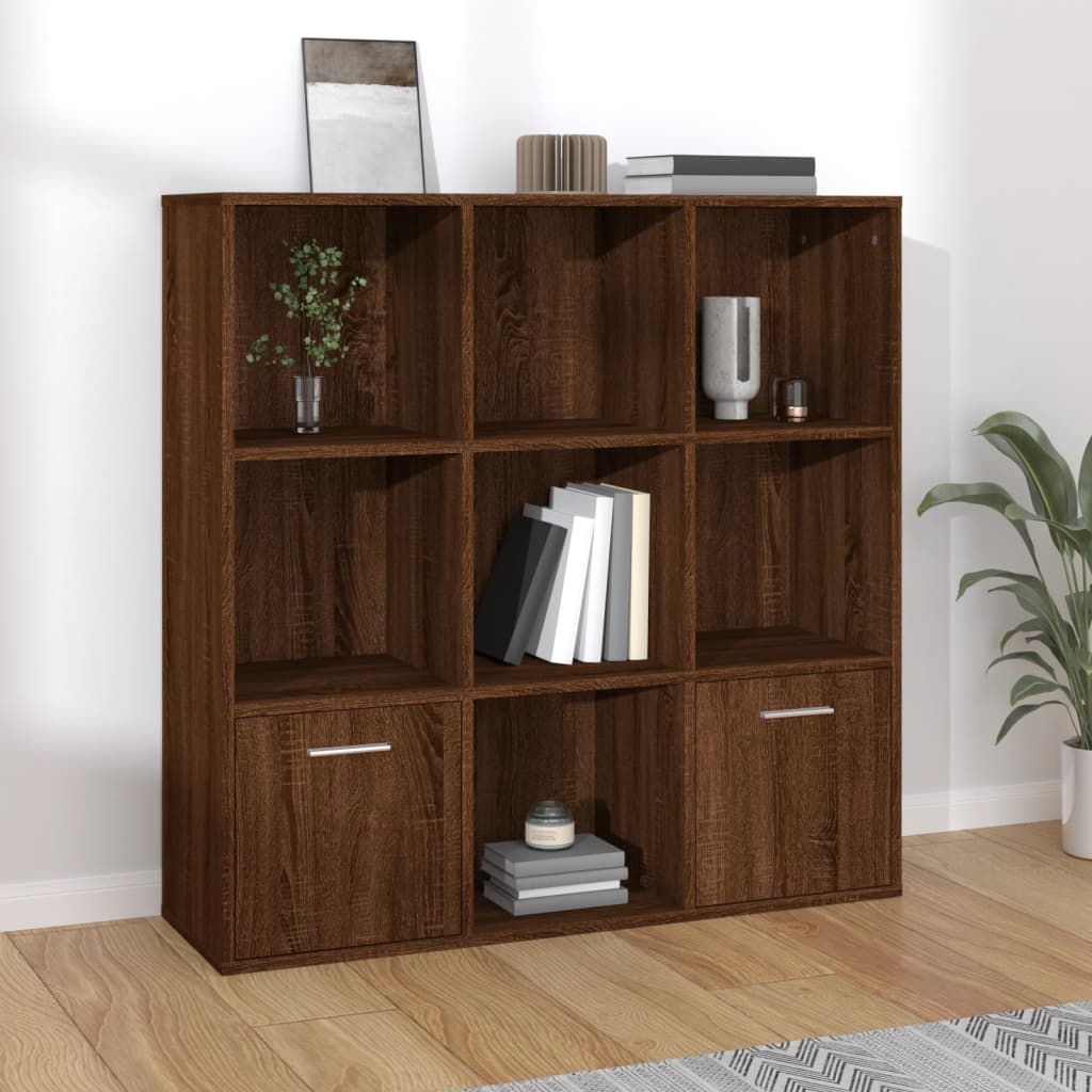 vidaXL Bücherregal Weiß 98x30x98 cm Holzwerkstoff