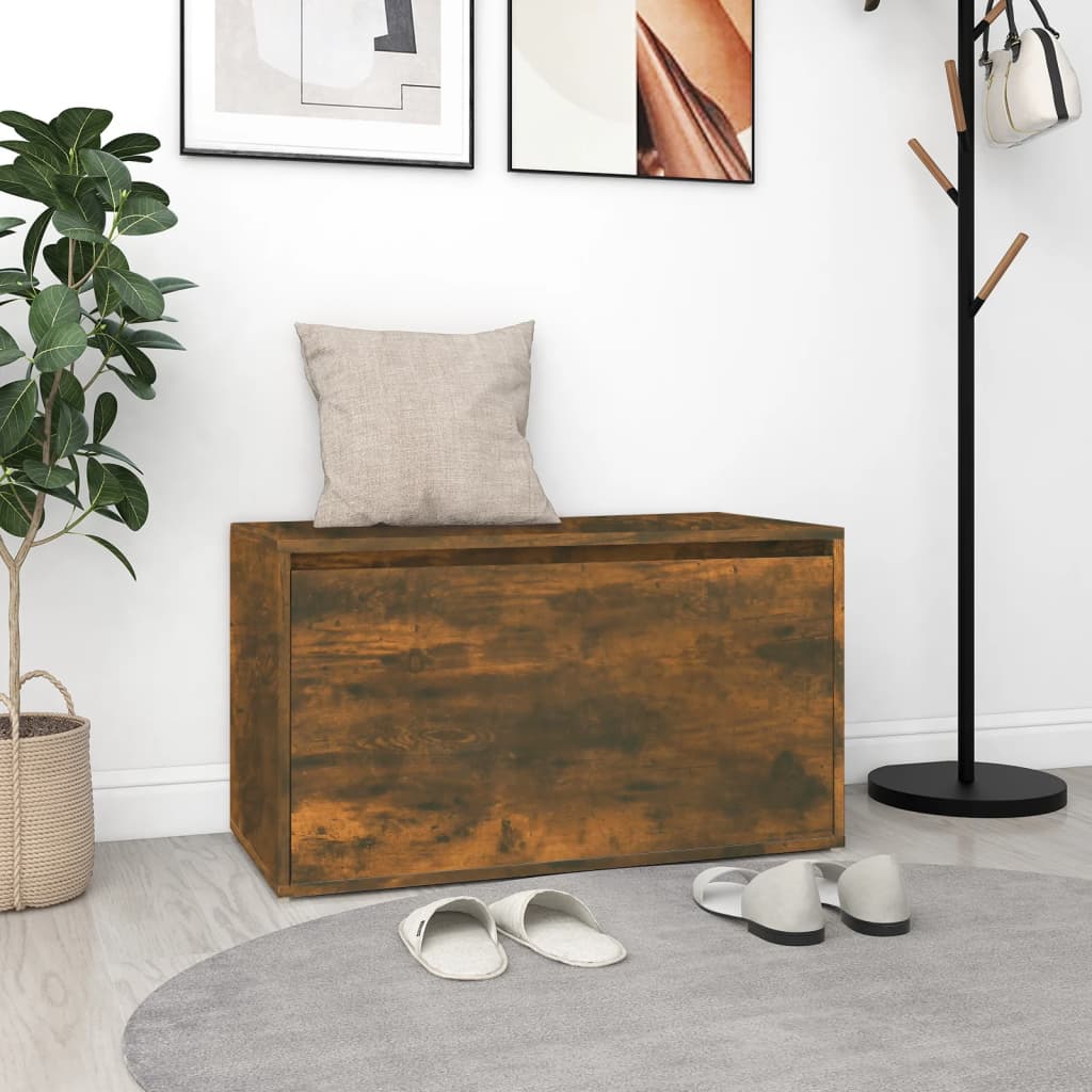 Flurbank 80x40x45 cm Weiß Holzwerkstoff