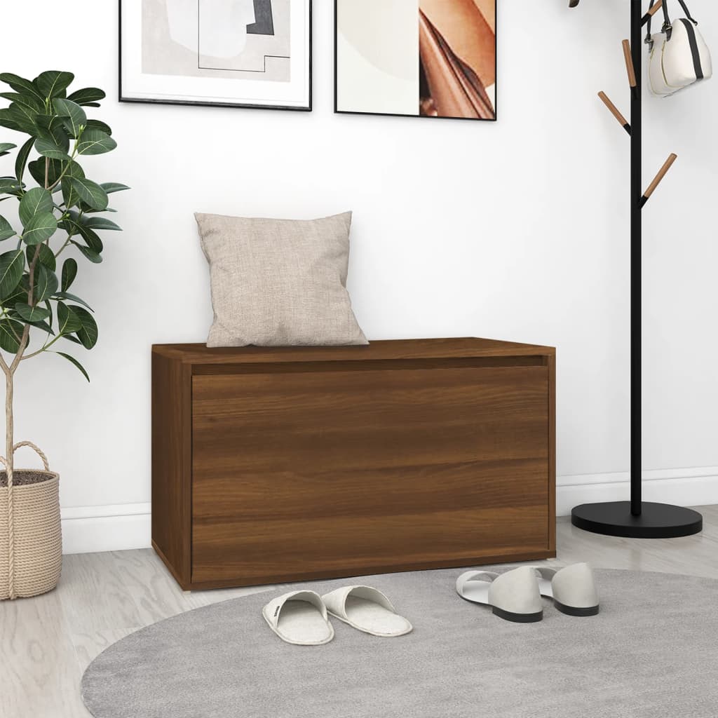 Flurbank 80x40x45 cm Weiß Holzwerkstoff
