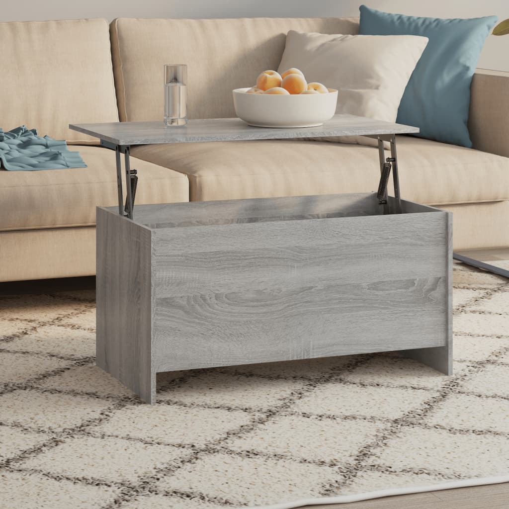 Couchtisch Weiß 102x55,5x52,5 cm Holzwerkstoff