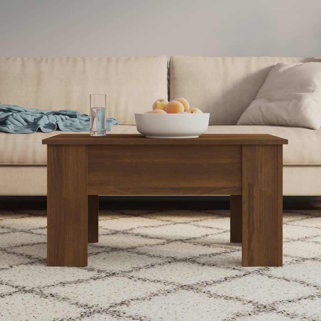 Couchtisch Weiß 101x49x52 cm Holzwerkstoff