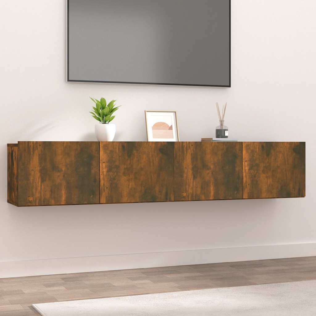 TV-Schränke 2 Stk. Weiß 80x30x30 cm Holzwerkstoff