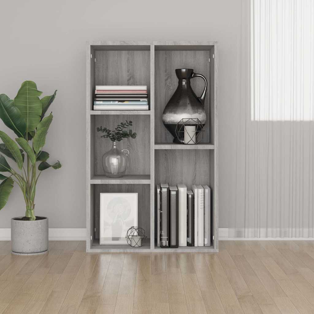 vidaXL Bücherregal/Sideboard Weiß 50x25x80 cm Holzwerkstoff