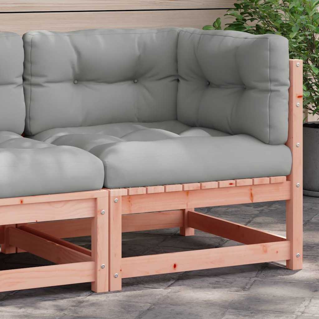 Gartensofa 2-Sitzer mit Kissen Kiefer Massivholz