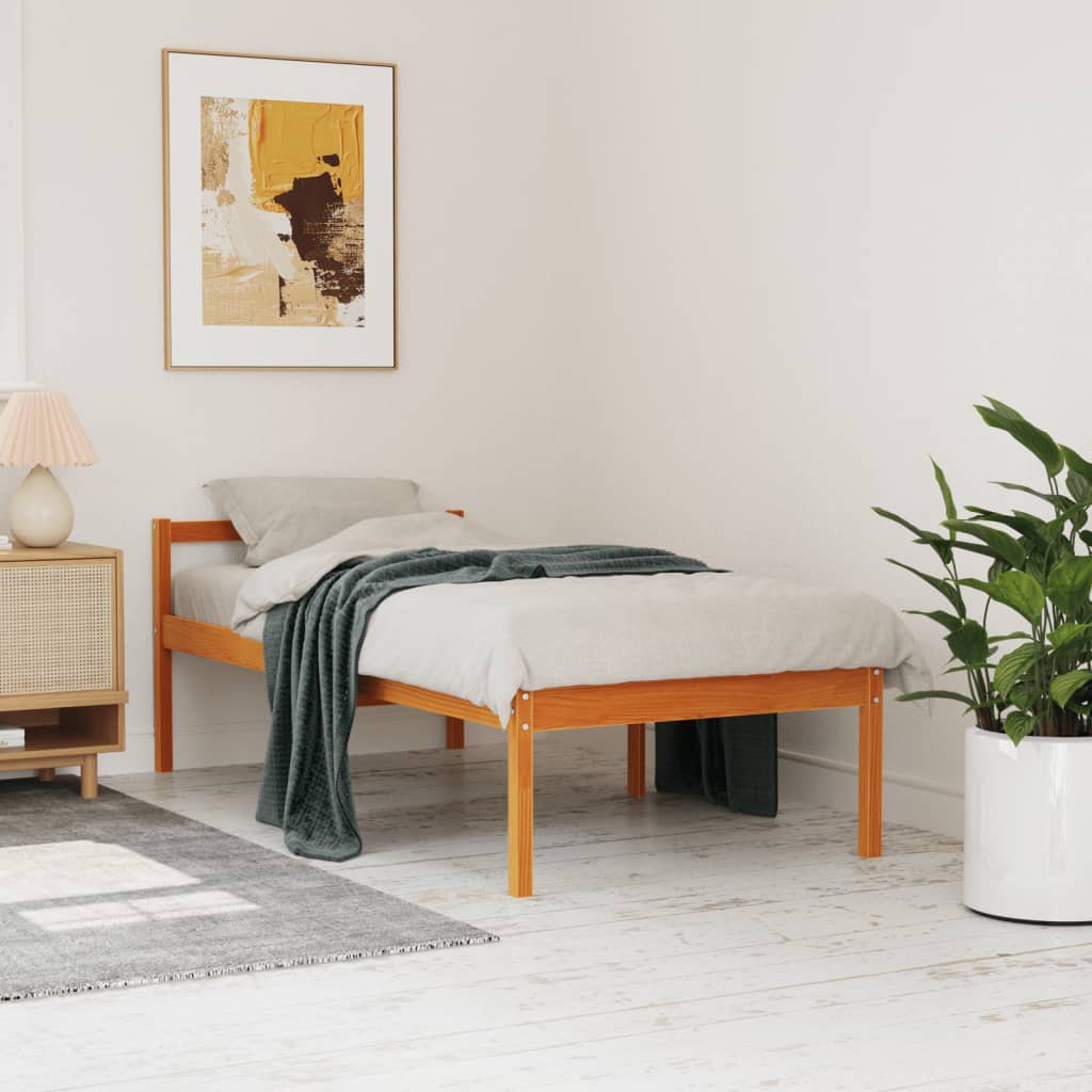 Seniorenbett 75x190 cm Massivholz Kiefer