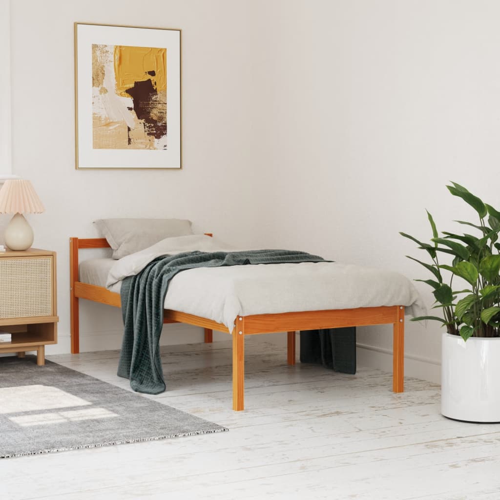 Seniorenbett 75x190 cm Massivholz Kiefer