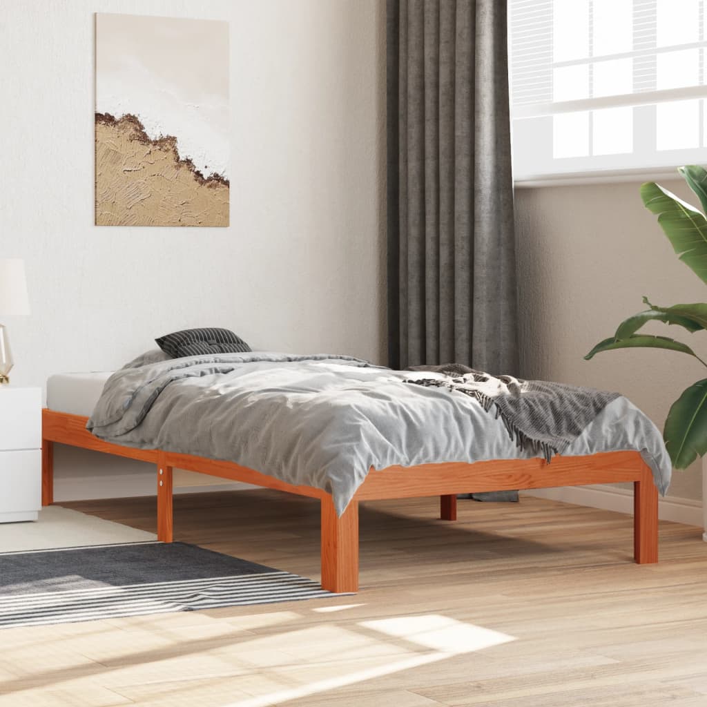 Massivholzbett 75x190 cm