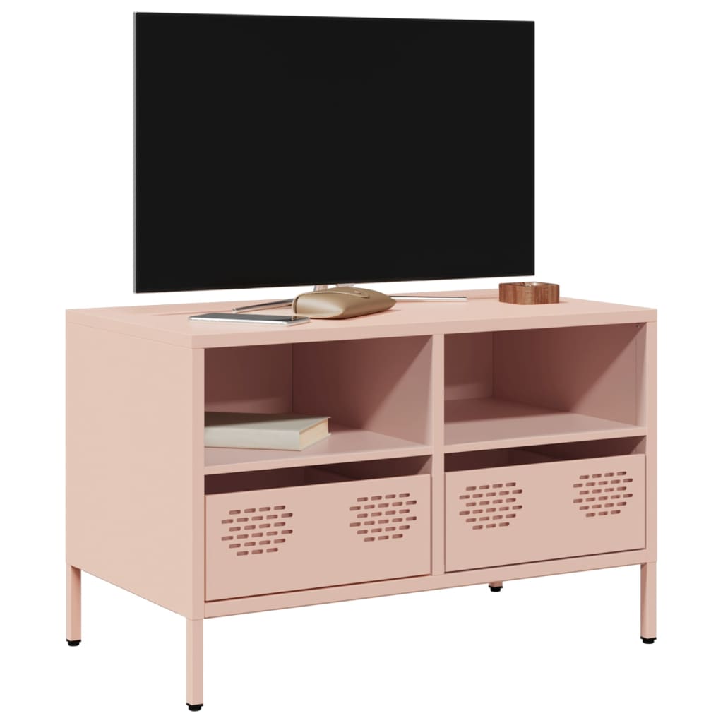 vidaXL TV-Schrank Schwarz 202x39x43,5 cm Kaltgewalzter Stahl