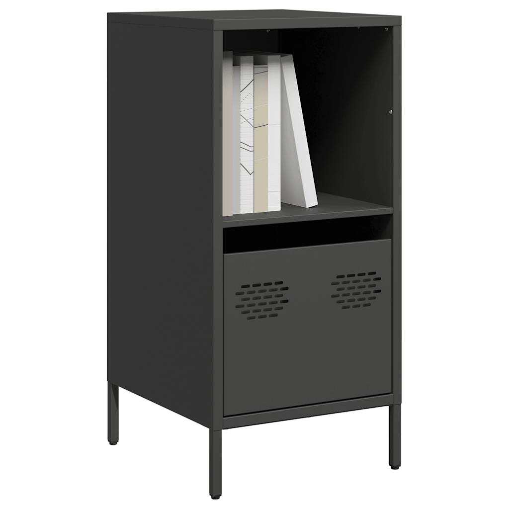 vidaXL Sideboard Schwarz 135x39x73,5 cm Kaltgewalzter Stahl