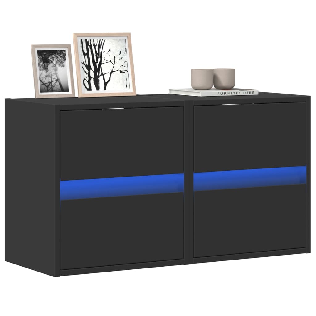 vidaXL TV-Wandschrank mit LED Weiß 180x31x45 cm