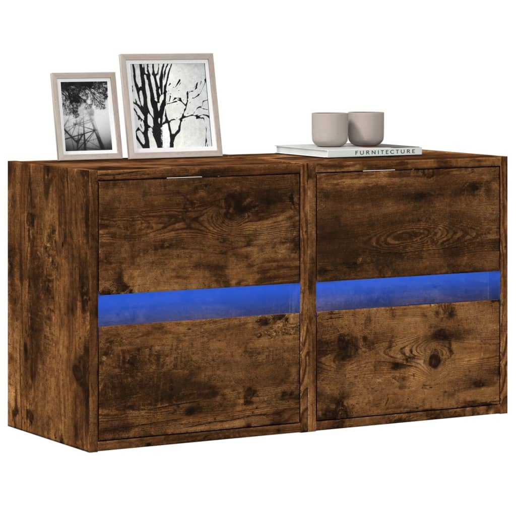 vidaXL TV-Wandschrank mit LED Weiß 180x31x45 cm