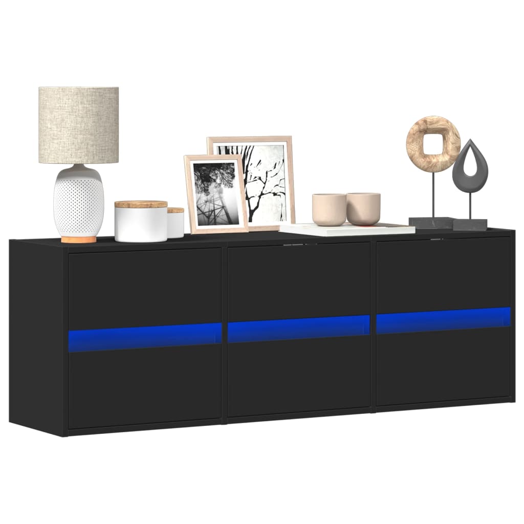 vidaXL TV-Wandschrank mit LED Weiß 180x31x45 cm