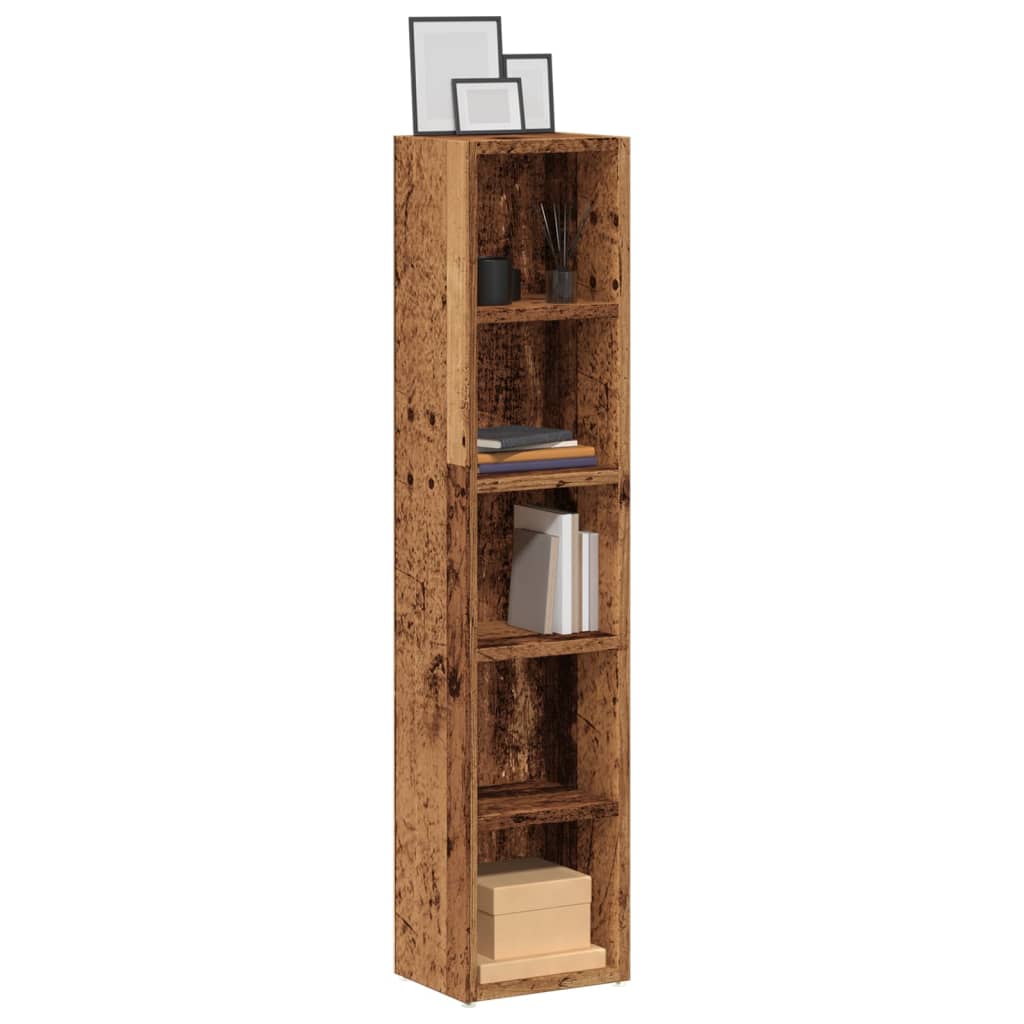 CD-Regale 2 Stk. Weiß 21x16x93,5 cm Holzwerkstoff