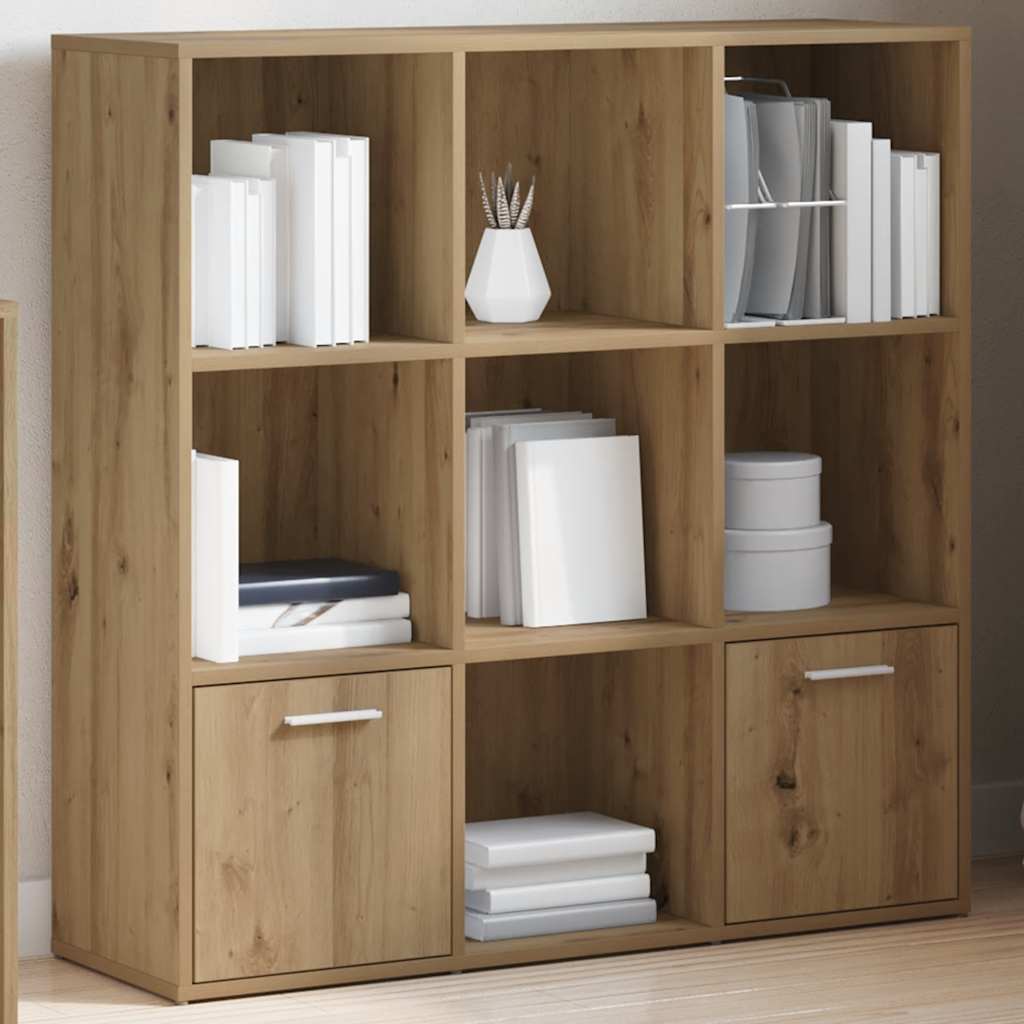 vidaXL Bücherregal Weiß 98x30x98 cm Holzwerkstoff