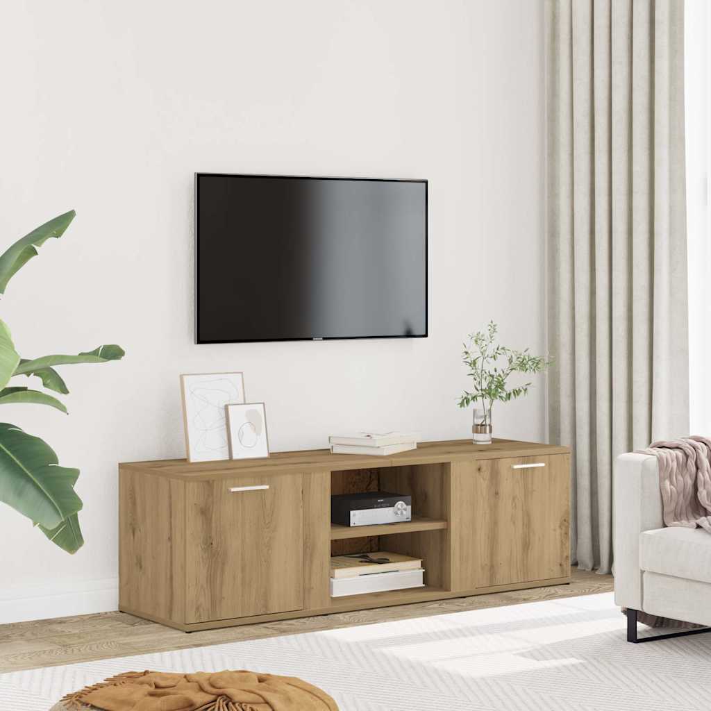 vidaXL TV-Schrank Weiß 120x34x37 cm Holzwerkstoff