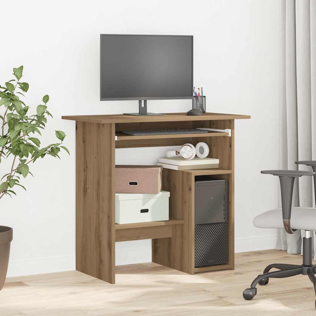vidaXL Schreibtisch Weiß 80x45x74 cm Holzwerkstoff