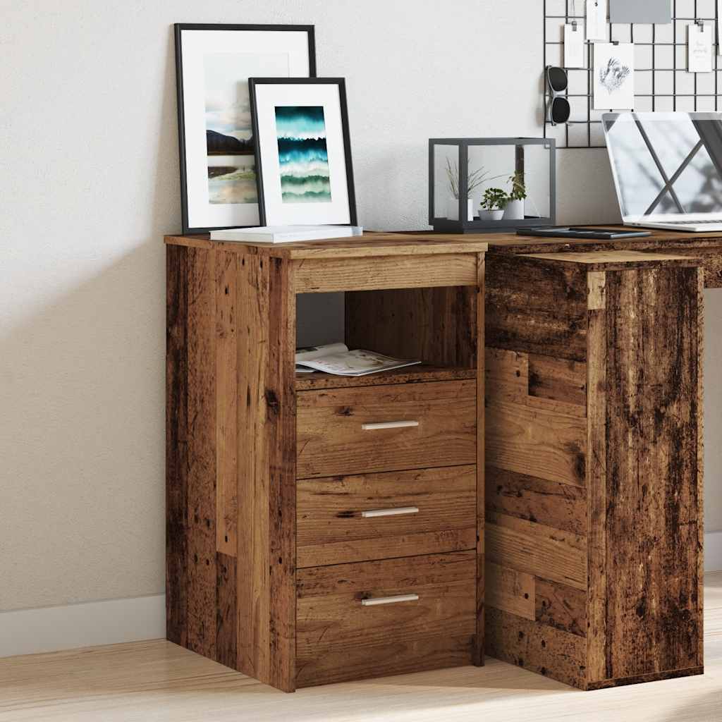 Sideboard mit Schubladen Weiß 40x50x76 cm Holzwerkstoff