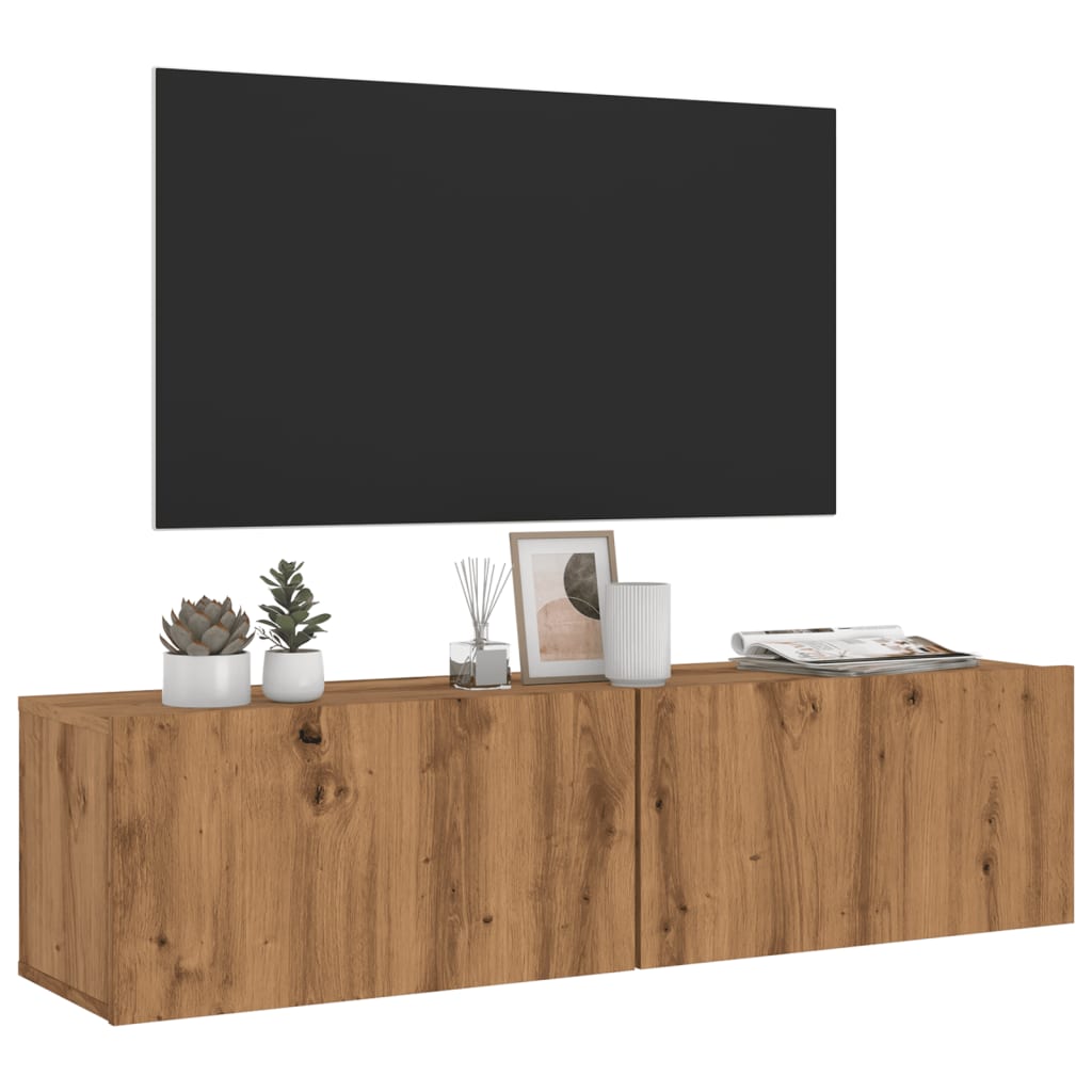 vidaXL TV-Schrank Weiß 80x30x30 cm Holzwerkstoff