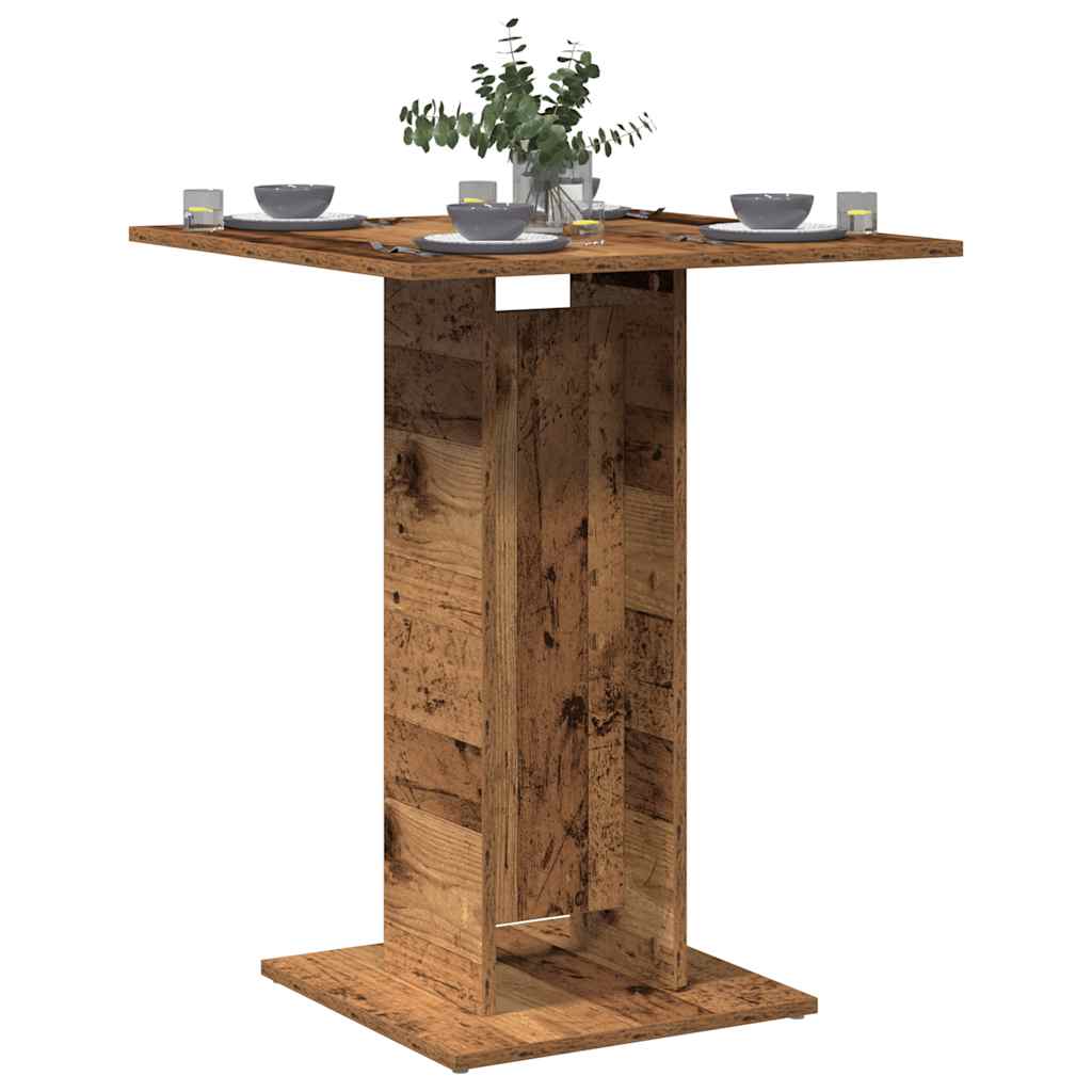Bistrotisch Weiß 60x60x75 cm Holzwerkstoff