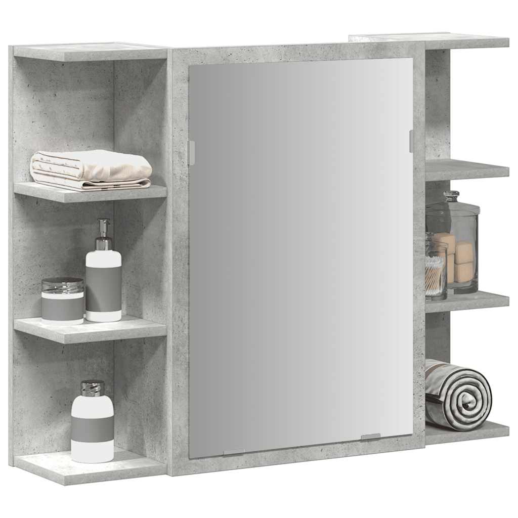 Bad-Spiegelschrank Weiß 80x20,5x64 cm Holzwerkstoff