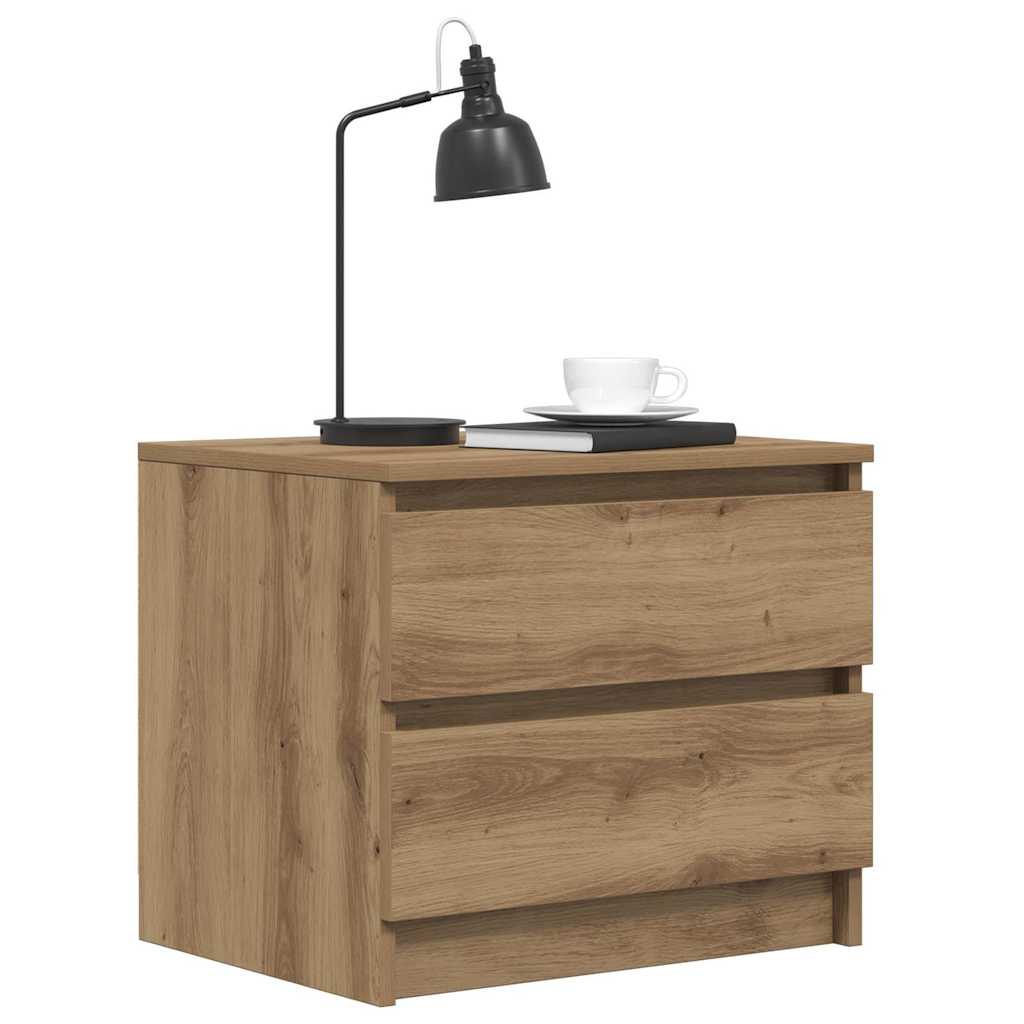 Nachttisch Weiß 50x39x43,5 cm Holzwerkstoff