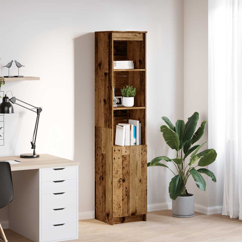 vidaXL Highboard Weiß 50x35x180 cm Holzwerkstoff