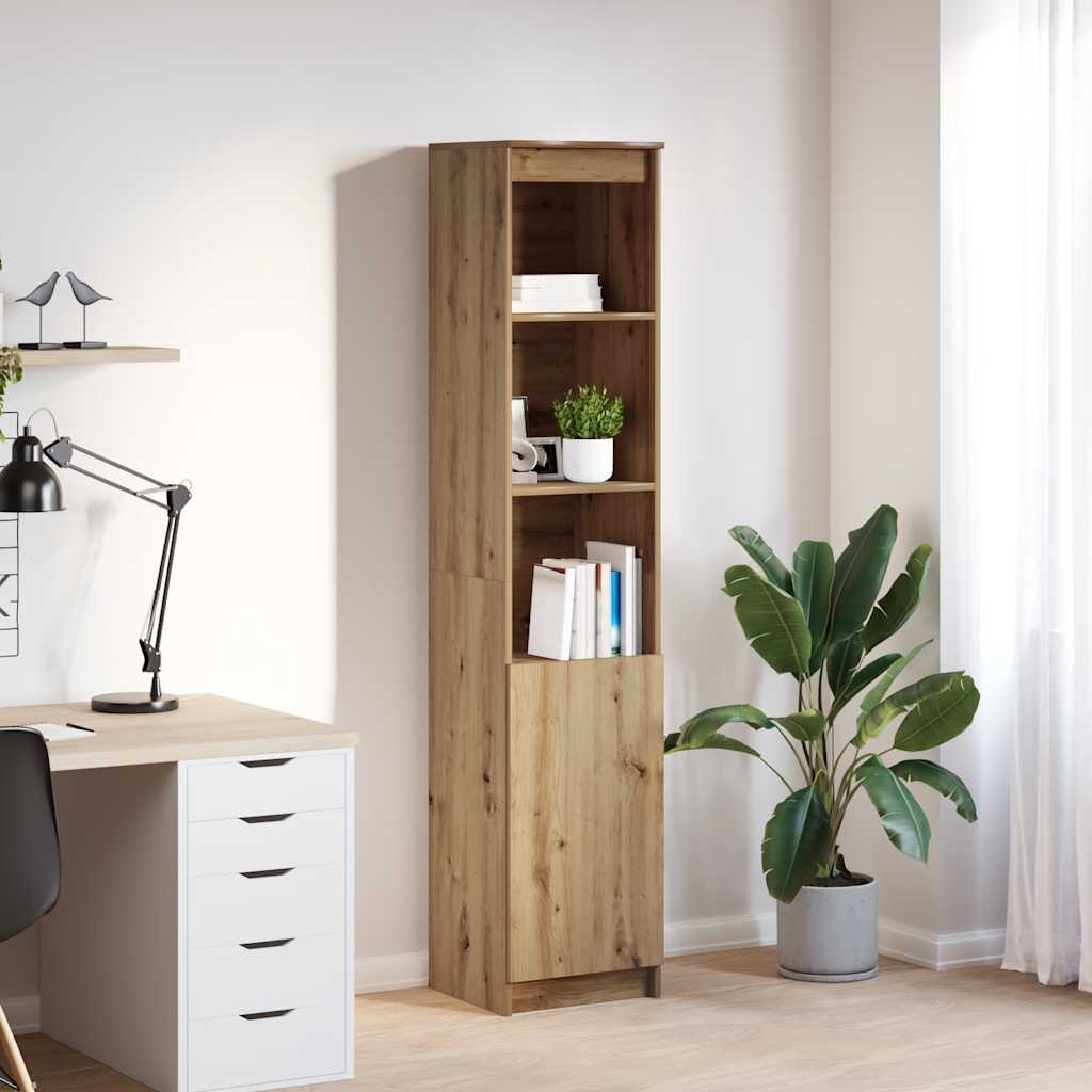 vidaXL Highboard Weiß 50x35x180 cm Holzwerkstoff