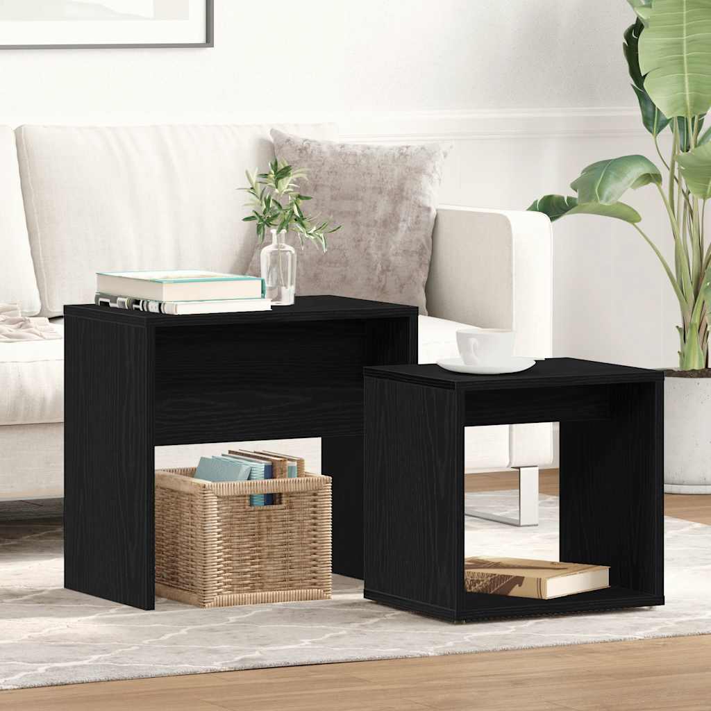 Couchtisch-Set Weiß 48x30x45 cm Holzwerkstoff