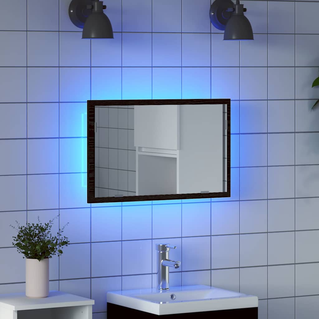 LED-Badspiegel Weiß 60x8,5x37 cm Acryl