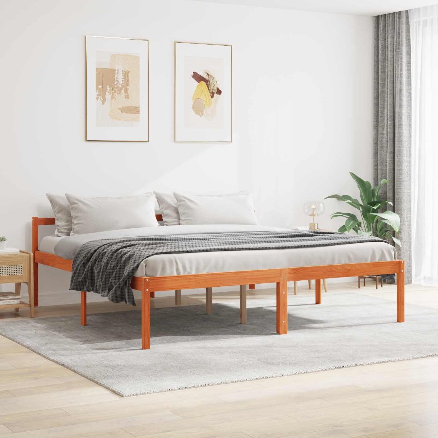 Seniorenbett 140x190 cm Massivholz Kiefer
