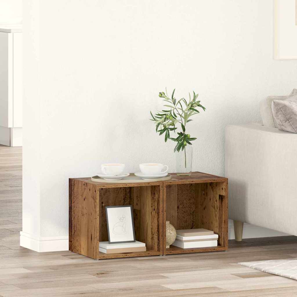 TV-Schrank Weiß 37x35x37 cm Holzwerkstoff