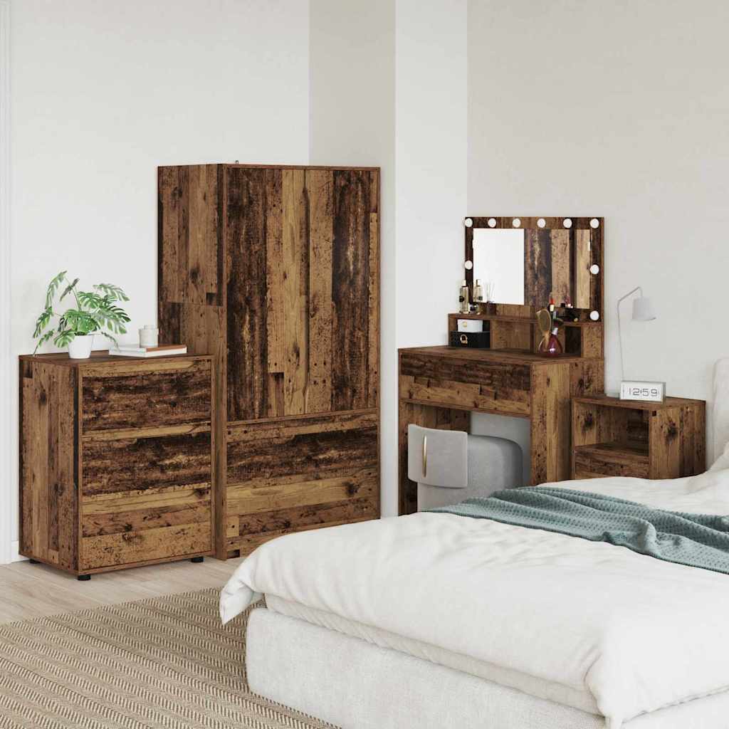 vidaXL Stauraumschränke 2 pcs Weiß 80 x 48 x 105 cm Holzwerkstoff