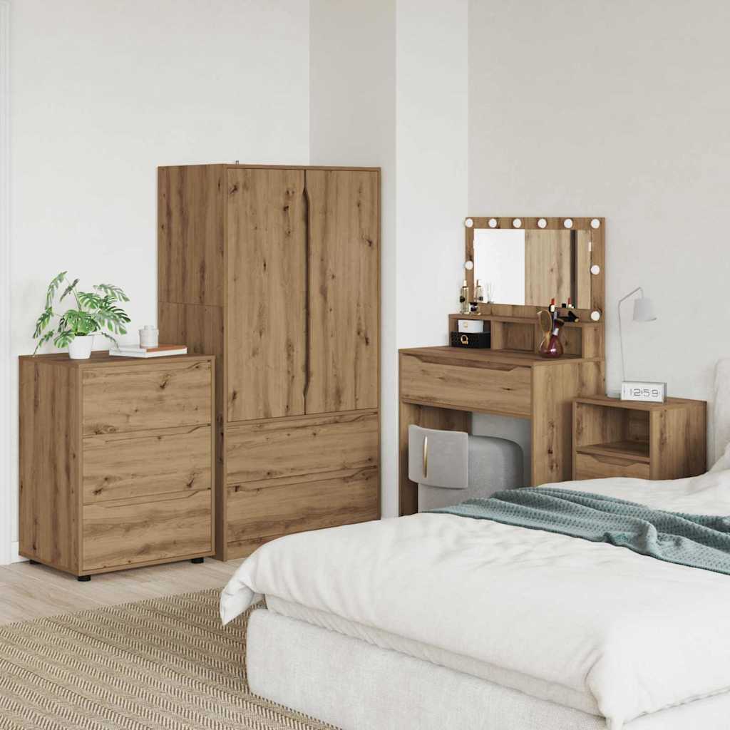 vidaXL Stauraumschränke 2 pcs Weiß 80 x 48 x 105 cm Holzwerkstoff