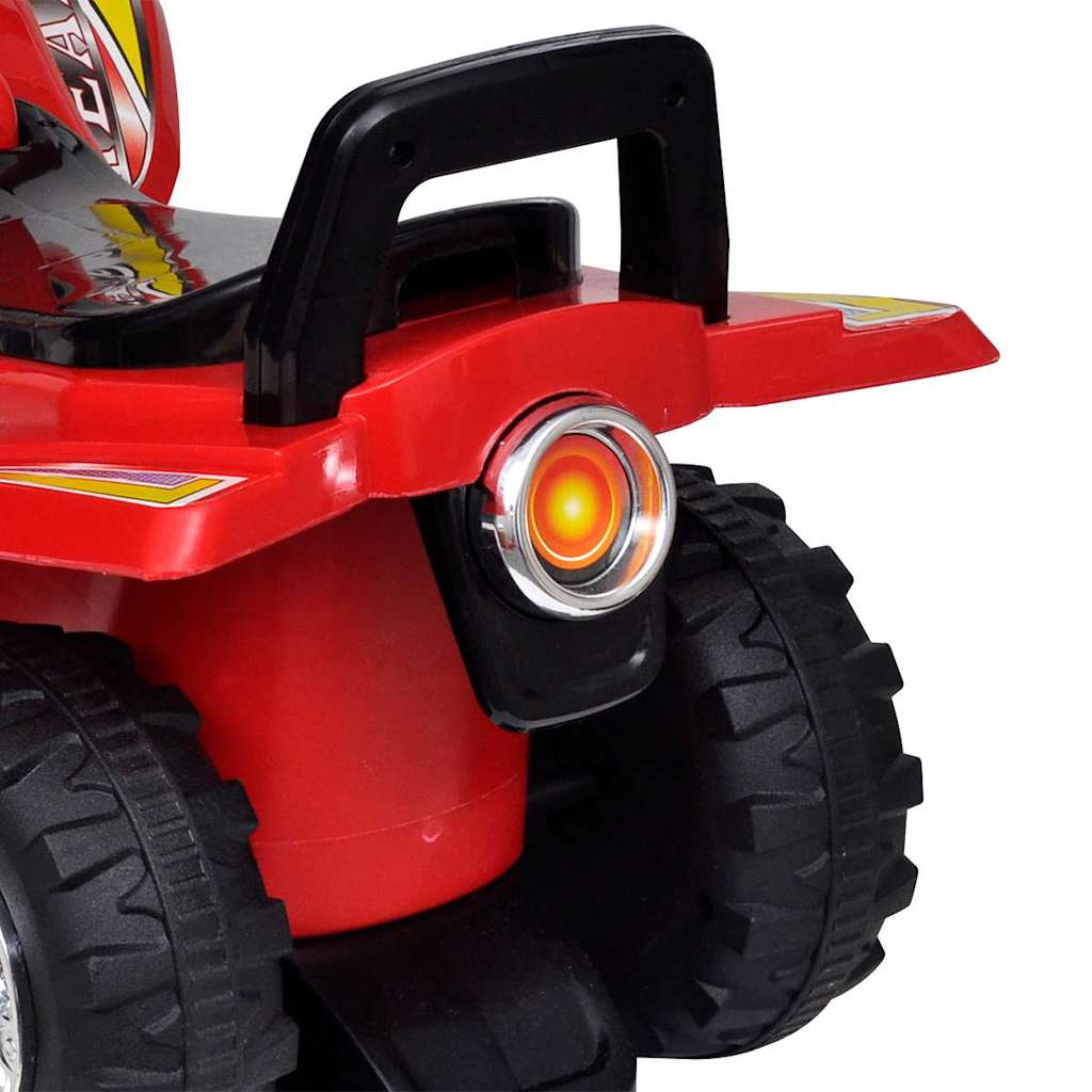 Rotes Aufsitz-Quad für Kinder mit Sound und Licht