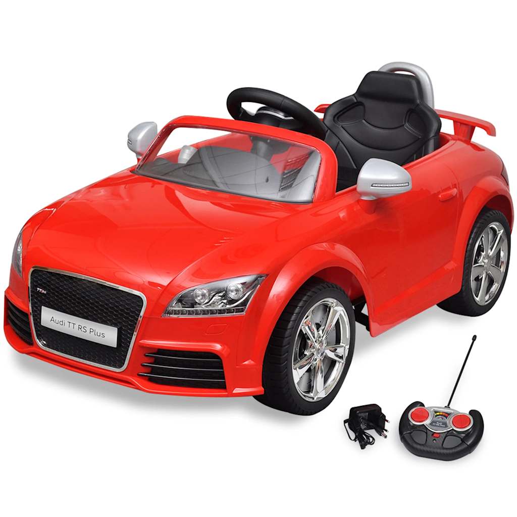 vidaXL Aufsitzauto für Kinder Audi TT RS mit Fernsteuerung Rot