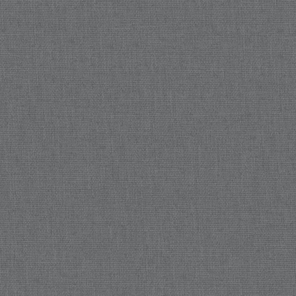 vidaXL Babybett mit Matratze Dunkelgrau Leinenstoff