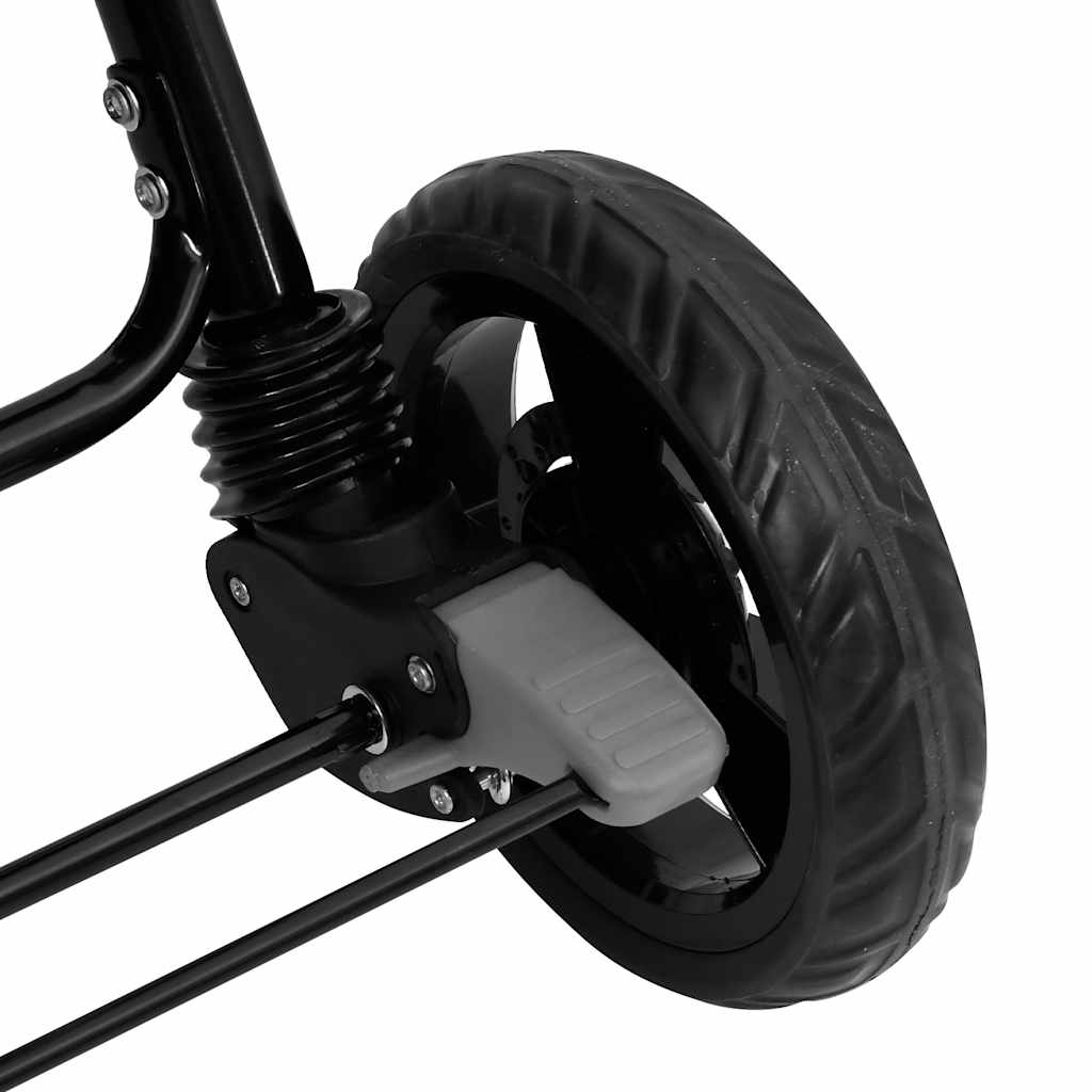 vidaXL Tandem-Zwillingskinderwagen Hellgrau Stahl