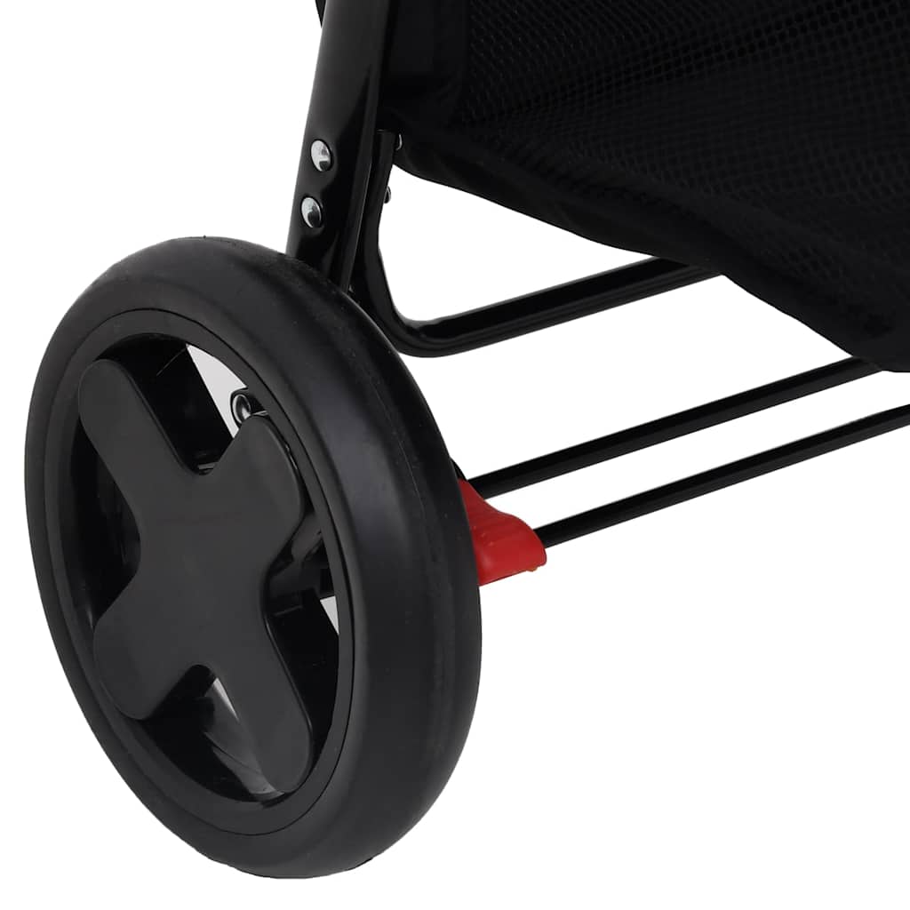 vidaXL 2-in-1 Kinderwagen Hellgrau Stahl