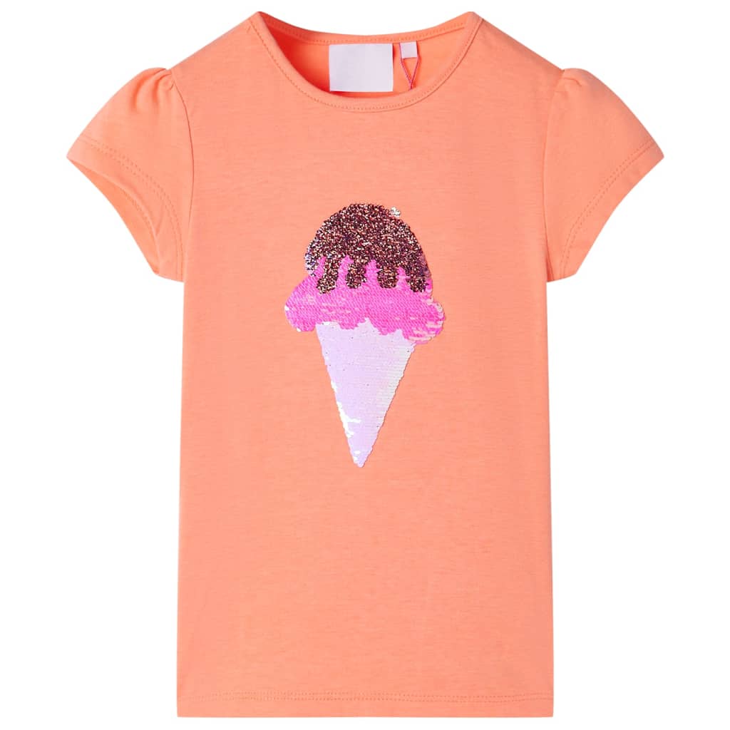 Kinder-T-Shirt Neongelb 92